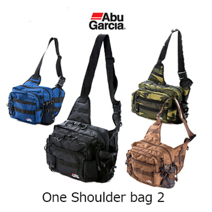 楽天市場 あす楽対応 アブガルシア ワンショルダーバッグ 2abugarcia One Shoulder Bag 2通販 釣り具 フィッシング バッグ 収納 堤防 オフショア ショルダー ルアー釣り ロッドホルダー プライヤーホルダー 彦星フィッシング