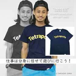 テトラポッツロゴTロゴTEEネイビーTシャツモンゴル800モンパチTetrapotsLOGOTEE/NAVY【1枚までメール便OK】釣り具フィッシングTシャツウェア半袖磯釣りルアーモンパチモンゴル800高里悟
