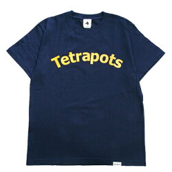 テトラポッツロゴTロゴTEEネイビーTシャツモンゴル800モンパチTetrapotsLOGOTEE/NAVY【1枚までメール便OK】釣り具フィッシングTシャツウェア半袖磯釣りルアーモンパチモンゴル800高里悟