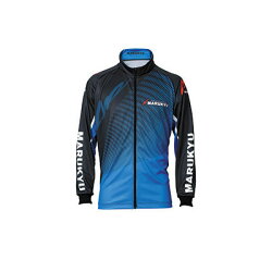 マルキューフルジップアップシャツブルー長袖S〜3LMARUKYUFULLZIPUPDRYSHIRTBLUE【メール便OK】通販釣り具フィッシングウェアシャツ夏日焼け長袖磯釣りフカセ