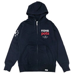 【あす楽対応】テトラポッツフィッシュ&ポッツパーカーTPO-014ネイビー長袖TetrapotsFISH&POTSPARKA釣り具フィッシングウェアパーカー上着磯釣りルアーモンパチモンゴル800高里悟タウンユース