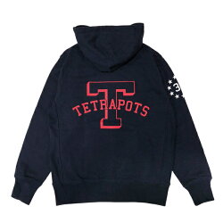 【あす楽対応】テトラポッツフィッシュ&ポッツパーカーTPO-014ネイビー長袖TetrapotsFISH&POTSPARKA釣り具フィッシングウェアパーカー上着磯釣りルアーモンパチモンゴル800高里悟タウンユース