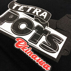 テトラポッツTシャツサインポッツTPT-049ブラックS〜XLTetrapotsSIGNPOTS【1枚までメール便OK】釣り具フィッシングTシャツウェア半袖磯釣りルアーモンパチモンゴル800高里悟夏