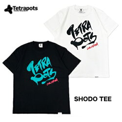 テトラポッツTシャツTPT-050ショドーTEES〜XLブラック(テトラポット)TetrapotsSHODOTEE【1枚までメール便OK】釣り具フィッシングTシャツウェアウエア半袖磯釣りフカセモンパチモンゴル800高里悟重ね