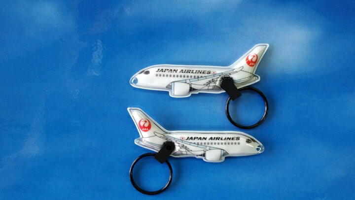 JAL 飛行機型キーホルダー（JAL、フライトタグキーホルダーをお子さま 
