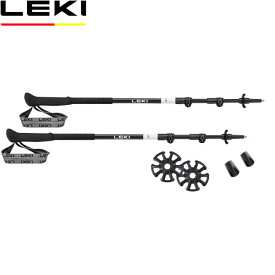 LEKI レキ トレッキングポール 三段伸縮式 スカイテラ ライト コンパクト 190ブラック 2本組 杖 軽量 登山 キャラバン CARAVAN LEK1300550190