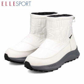 エル スポーツ ELLESPORT レディース 靴 スノーブーツ ウィンターブーツ ESP12581 WHITE キルティング マドラス madras ELLESP12581WHT