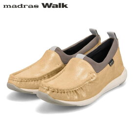 マドラスウォーク madras Walk レディース ゴアテックス シューズ スリッポン MWL1021 BEIGE-M 防水透湿 ストレッチ MADMWL1021BEGM