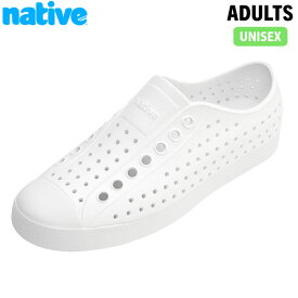 ネイティブシューズ Native Shoes メンズ レディース スリッポン ジェファーソン Jefferson ShlWht/ShlWht 軽量 衝撃吸収 ウォッシャブル NAT111001001999