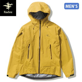 フォックスファイヤー Foxfire メンズ レインジャケット クレストクライマージャケット ゴールドイエロー(238) ゴアテックス 防水透湿 軽量 FOX7411032238