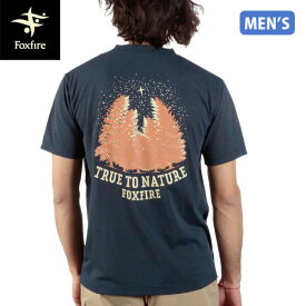 フォックスファイヤー Foxfire メンズ Tシャツ 半袖 CシールドラフォーレティーS/S ネイビー(046) 遮熱 FOX5215501046