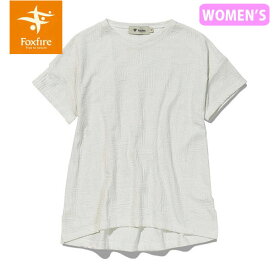 セール フォックスファイヤー Foxfire レディース Tシャツ 半袖 TSボタニカルティーS/S カットソー キャンプ オフホワイト T-FOX8215227002