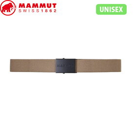 マムート MAMMUT メンズ レディース ベルト 布製 無地 Mammut Logo Belt dark sand MAM1192001417494