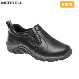 メレル MERRELL ジャングル モック レザー キッズ ブラック スリッポン シューズ レザー アウトドア J95619 MERJ95619