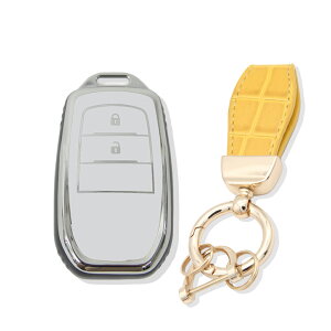 スマートキーケース トヨタ 専用設計 ノア ヴォクシー RAV4 アルファード ヴェルファイア ランドクルーザーなど キーホルダーセット キーカバー カーアンドベル KAN002503