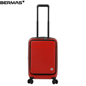 バーマス BERMAS キャリーケース スーツケース EURO CITY2 フロントオープンファスナー38L 48cm スカーレット 60295 出張 旅行 ビジネス エキスパンダブル BER6029530