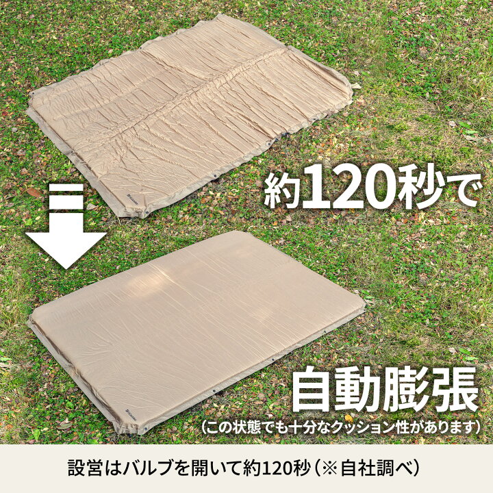 楽天市場】Hilander(ハイランダー) 8cm インフレーターマットDX ダブル 