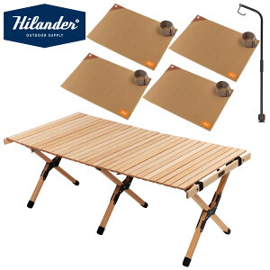 Hilander(�n�C�����_�[) �y�����ȃZ�b�g�z�E�b�h���[���g�b�v�e�[�u��EX120+��p�����^���X�^���h+�����`�����}�b�g4�� �S2�F