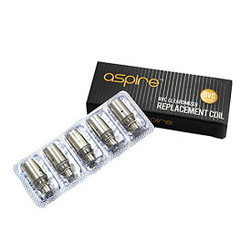 Aspire BVC コイル 5個入 1.6Ω 1.8Ω 2.1Ω アスパイア 交換 パーツ アスパイア ビーブイシー 純正 標準 予備 coil K1 K2 ET-S Spryte 電子タバコ グラス アトマイザー VAPE ベイプ 爆煙 濃厚 Hilax 【送料無料】