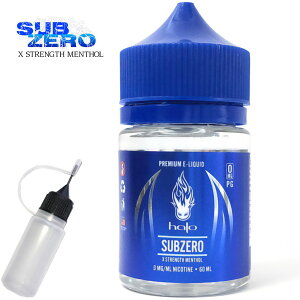 Halo Blue Series E-Liquid 60ml SubZero Tu[ wC[wC[ u[ pod^ j[h{gt USA AJ FDA t[o[ \[ ~g \[ g[ nbJ