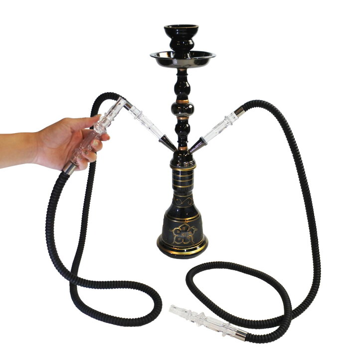 楽天市場】シーシャ 本体 フーカ Shisha Hookah セット ブラック 本体 