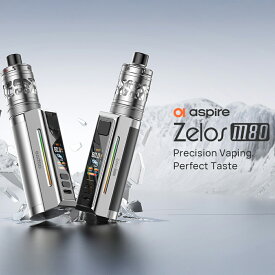Aspire Zelos M80 Pod Mod 2600mAh 内蔵バッテリー 大容量 アスパイア ポッド モッド 4ml 電子タバコ VAPE ベイプ スターターキット 本体 POD型 カートリッジ付 ボトムフィル DL MTL 小型 コンパクト 爆煙 Hilax 【送料無料】