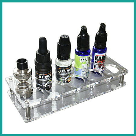 楽天市場 メール便送料無料 電子タバコ アトマイザースタンド スタンド アクリル 10穴 ケース アクセサリー 収納 リキッドスタンド Vape ベイプ ボトル バッテリー コンパクト 収納 Hilax Hilax