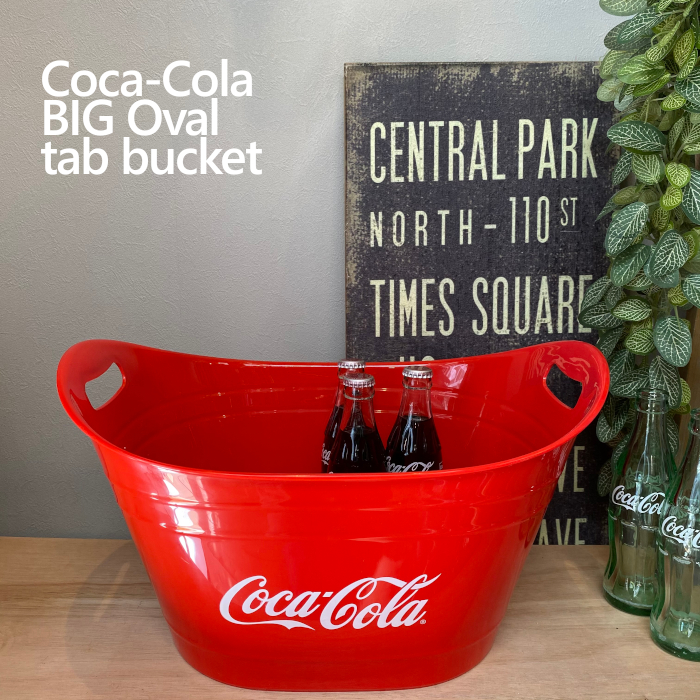 コカコーラビッグオーバルタブバケツ Coca-Cola BIG 豊富な品 全商品オープニング価格 bucket tab Oval