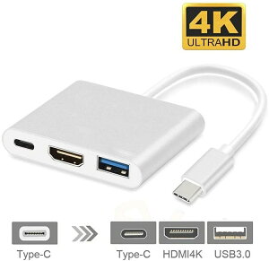 Nintendo Switch 3in1 Type-C to HDMI�ϊ��A�_�v�^ �C�V���X�C�b�` �h�b�N HDMI+USB+Type-C �ϊ��� TV���� ���M �P�[�u�� �h�b�N �C�V���X�C�b�`/Samsung Galaxy S8/S8P/MacBook�� �����[�d�Ή� ���^ �����^�тɕ֗�