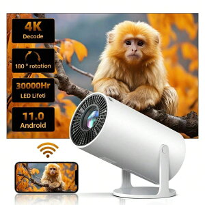 �~�j�v���W�F�N�^�[ Wi Fi 6 Bluetooth 5.0 HY30 Android 11.0 �|�[�^�u���v���W�F�N�^�[ ��ʃA�v�����T�|�[�g �X�}�[�g�v���W�F�N�^�[ ���������␳ 180°��]�\ ���O���[�r�[�v���W�F�N�^�[ �X�}�[