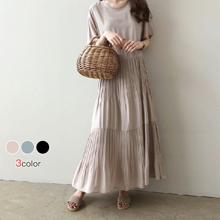 楽天市場】ワンピース プリーツ プリーツワンピース レディース 春夏 