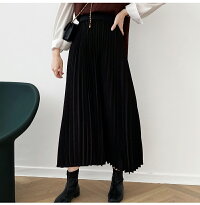 プリーツスカートロングプリーツスカートレディース春秋冬ゴムハイウエスト着痩せマキシロング丈マキシ丈フレアロングスカートマキシスカートフレアスカートボトムス大きいサイズトレンドふんわりシンプル通勤無地体型カバー送料無料