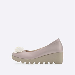 【公式】ヒルズアヴェニュー リリー HILLS AVENUE 日本製 Made in Japan パンプス ウエッジソール 痛くない 柔らかい 黒 ピンクベージュ お花 フラワー レディース靴 厚底 オフィスカジュアル