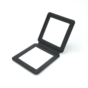 【2倍拡大鏡付】TOMO コンパクトミラー 折りたたみ 手鏡 持ち運び 男女兼用 メイクミラー 化粧鏡 両面鏡 マグネット付き ポーチ・ポケット収納可能 軽量 薄型 携帯 ポータブル 化粧ツール 化