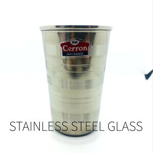 インド食器 ステンレス コップ ステンレス カップ STAINLESS CUP φ7.8cm 送料無料 ラッシー お冷や 用のコップ 焼き鳥 串カツ の 串入れ 各種たれ容器 割れない 洗いやすい ビールグラス ビールカ