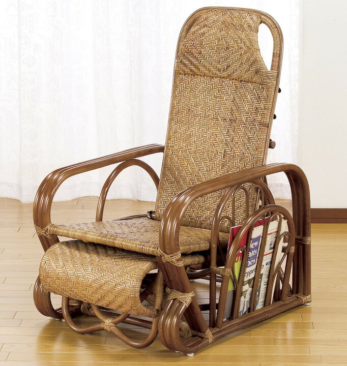 楽天市場】籐 ラタン rattan 寝椅子 シェーズロング リクライニング 