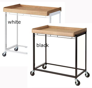 キッチンワゴン キャスター付き マルシェ 配膳 シャンパンテーブル マチ付き天板 落下防止天板 ディスプレイ台 商品陳列