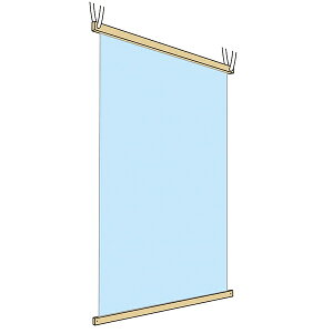 ΍򖗖h~݂艺rj[p[eBVtB㉺ؐo[t ECX΍ 80cm110cm kkkez