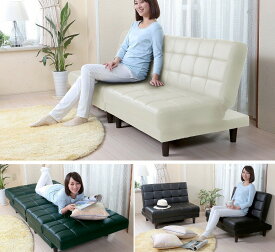 SOFABED ソファベッド 分割式 一人掛けソファ2点セット ベッドとしてもソファとしても本格的 リクライニング機能付き 脚は取り外し可能