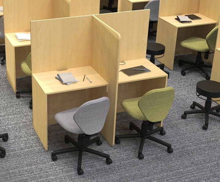 楽天市場】机 デスク 個別学習塾用 間仕切り付き パーテーション付き  