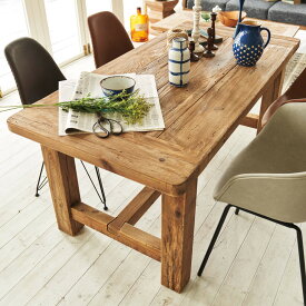 ダイニングテーブル ラスティック 天然木パイン古材仕様 シャビーシック テーブルのみ