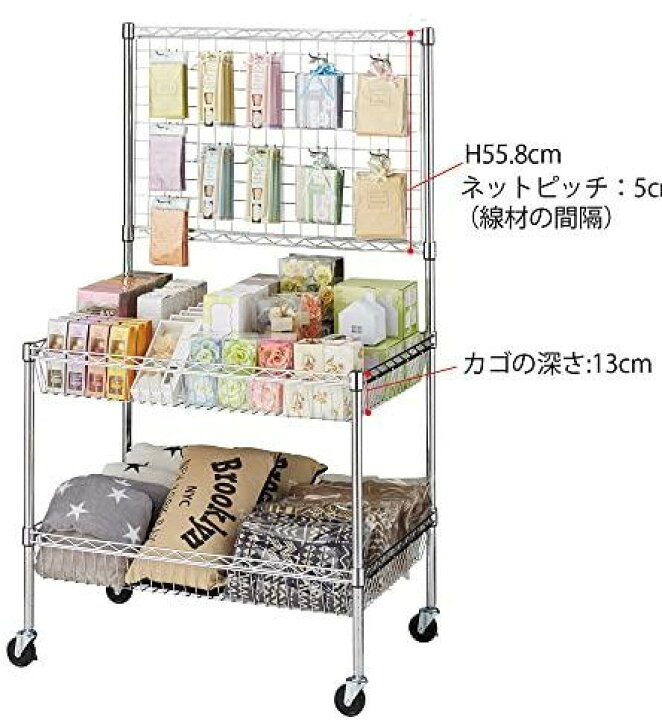 楽天市場】平台 商品陳列 ワゴン マルシェ スチール メタル ワイヤー 