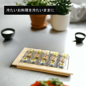 ビュッフェ用 バイキング用 冷たい食品用 クーリング プレート 大皿 料理 盛り付け 保冷アルミ 幅65.5奥行45高6.5cm