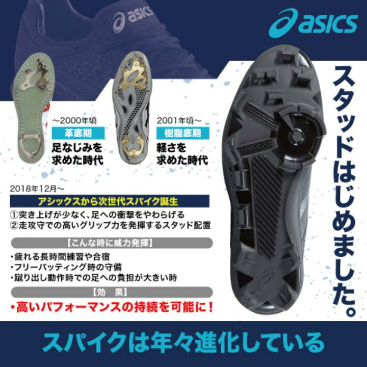 楽天市場】アシックス 野球 ポイントスパイク メンズ ジャパンスピード 