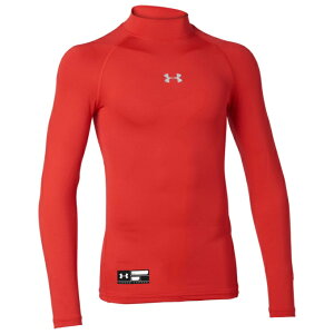 【メール便送料無料】アンダーアーマー 野球 アンダーシャツ 長袖 ジュニア UAユース ヒートギアアーマー ロングスリーブ モック 1358651-600 UNDER ARMOUR