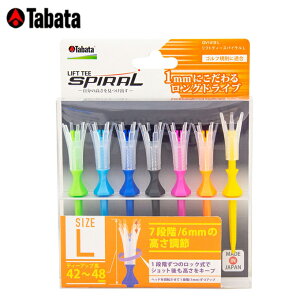 �^�o�^ Tabata �S���t �e�B�[ LIFT TEE SPIRAL ���t�g�e�B�[�X�p�C���� L�T�C�Y GV1419 L