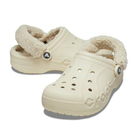 クロックス クロックサンダル レディース バヤ ラインド ファズ ストラップ クロッグ BAYA LINED FUZZ-STRAP CLOG 206633-11S crocs