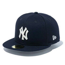 ニューエラ NEW ERA 帽子 キャップ メンズ レディース 59FIFTY MLB Leather Logo ニューヨーク・ヤンキース 13751132