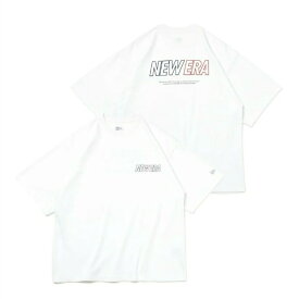 ニューエラ NEW ERA Tシャツ 半袖 メンズ レディース オーバーサイズド パフォーマンス Tシャツ Word Mark Logo ホワイト × トリコロール 14121971