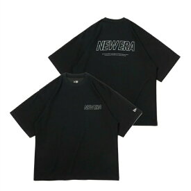 ニューエラ NEW ERA Tシャツ 半袖 メンズ レディース オーバーサイズド パフォーマンス Tシャツ Word Mark Logo ブラック × グレー 14121973